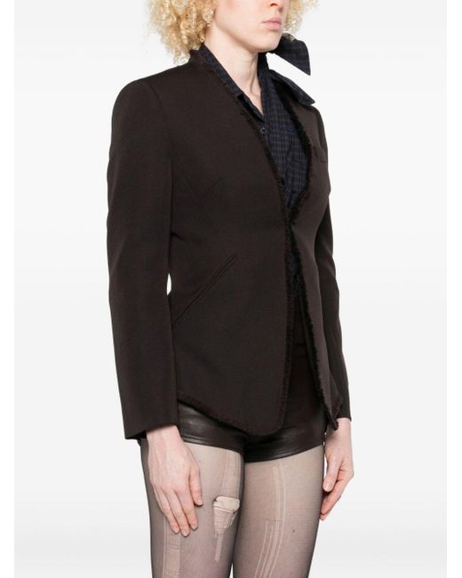 Alexander McQueen Black Wool Single-Breastded Jacket