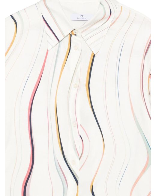 Paul Smith White Regular Printed Shirt