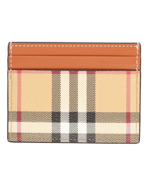 Burberry Brown Portacarte "Check"