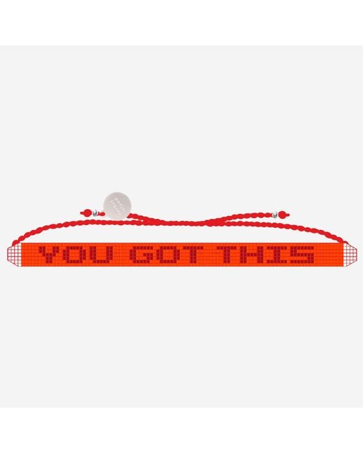 Sorbet Island Red Glass Pearl Bracelet