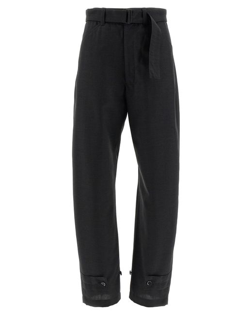 Lemaire Black 'Curved Tailored' Pants