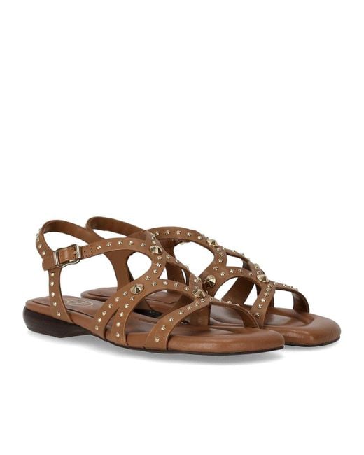 Ash Brown Ruby Cinnamon Flat Sandal