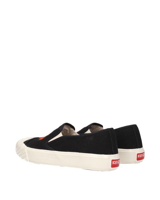 KENZO Black Slip On Fabric for men