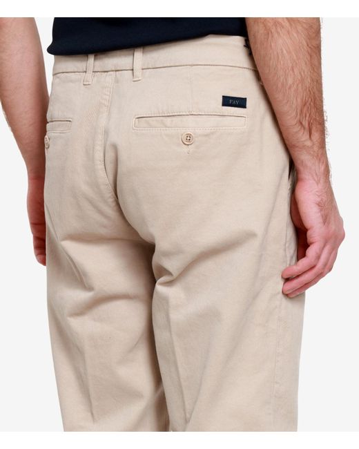 Fay Broek Beige in het Natural voor heren