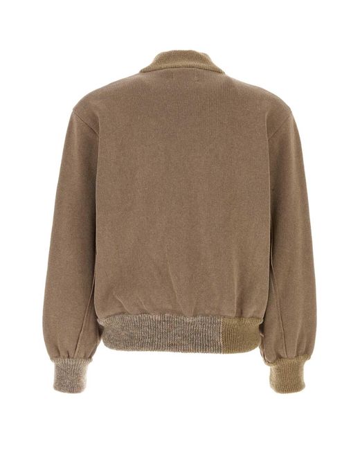 Magliano Brown Biscuit Cotton Blend Bomber Jacket 88_Sand Giubbini