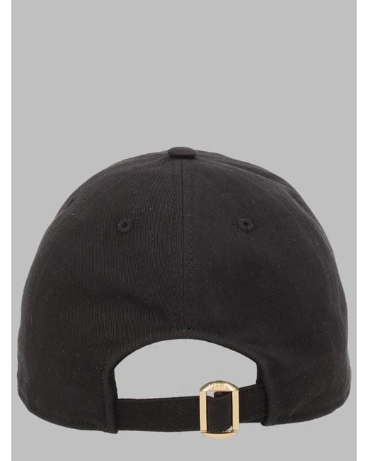 Chloé Black Logo Embroidered Baseball Cap