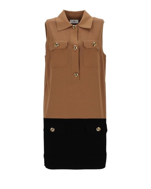 Elisabetta Franchi Black Abito Di Maglia
