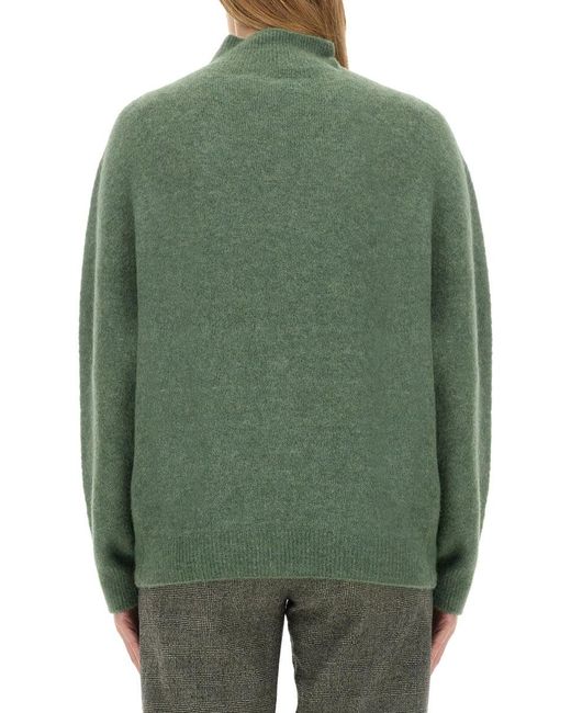 Alysi Green Turtleneck Shirt