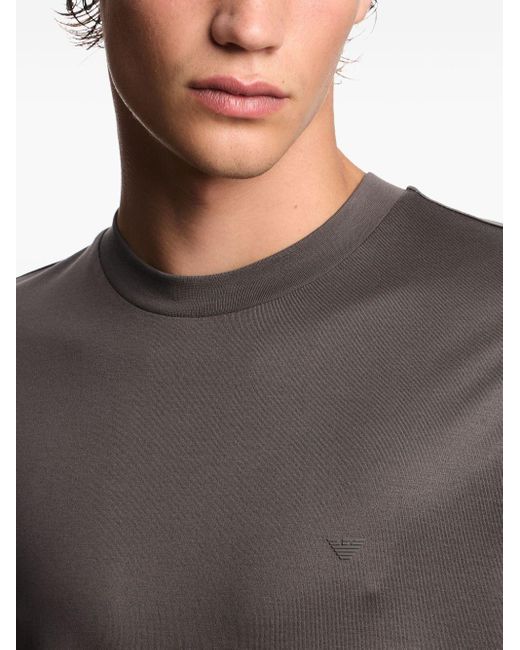 Emporio Armani T-Shirt Mit Adler-Logo in Gray für Herren