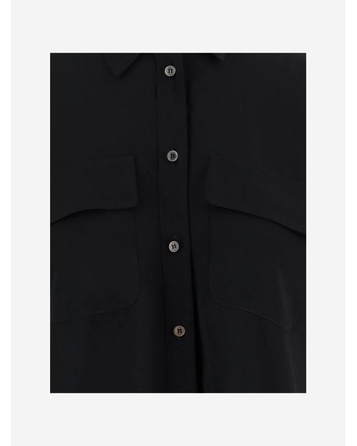 F.it Black Acetate And Silk Shirt