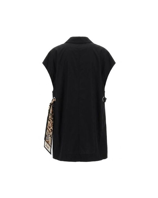 Herno Black Sleeveless Blazer Dress
