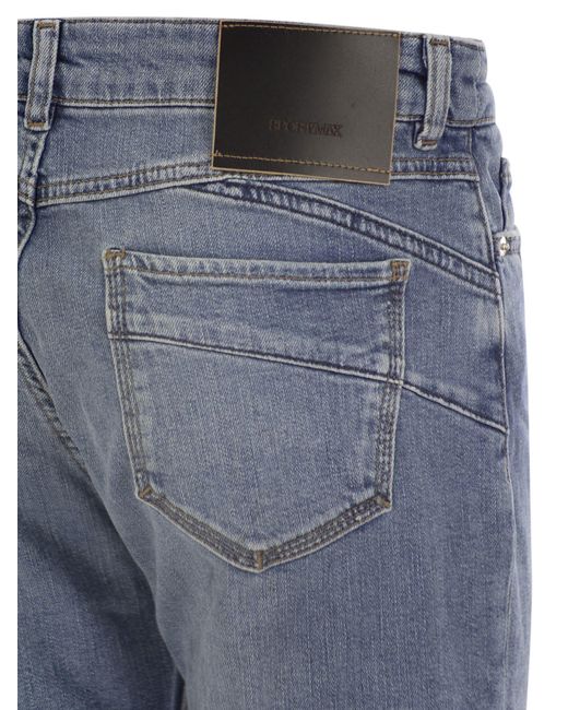 Sportmax Blue Navata Perfect Fit Denim mit Freundeslinie