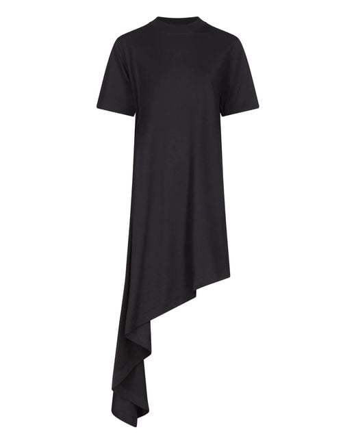 Loulou de Saison Black Igari Asymmetric Pleated Dress