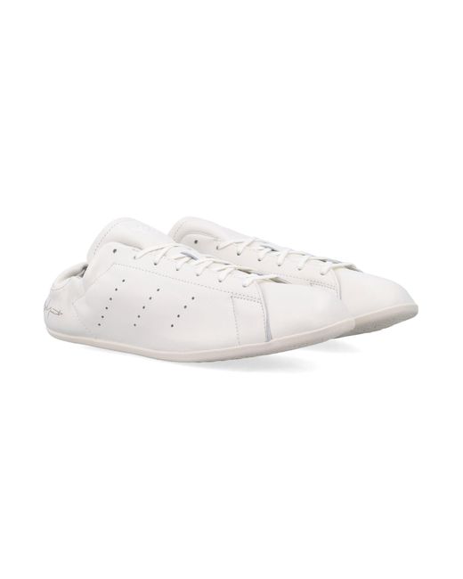 Y-3 White Stan Smith Lo Pro Leather Sneakers