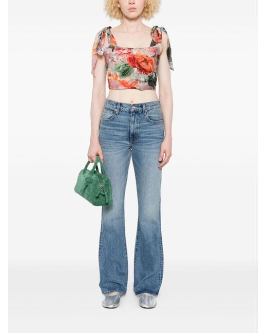 Alice + Olivia Pink Seiden & Nylon Multicolour Top