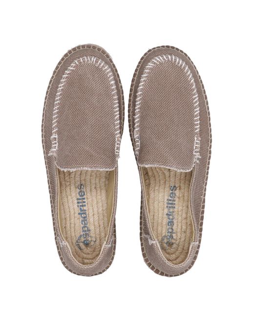 Espadrilles Gray Flat Shoes