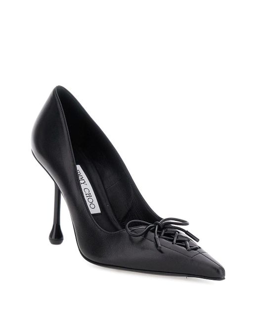 Jimmy Choo 95 Mm Scarlet Pumps Met Veters in het Black