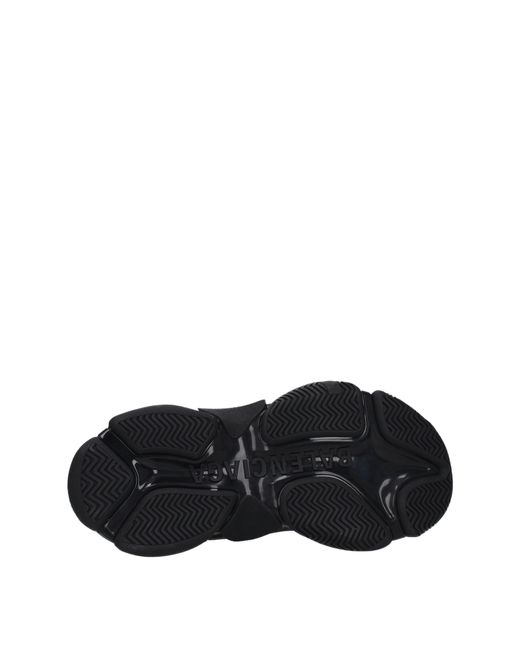 Balenciaga Black Sneakers Triple S Donna Tessuto Nero