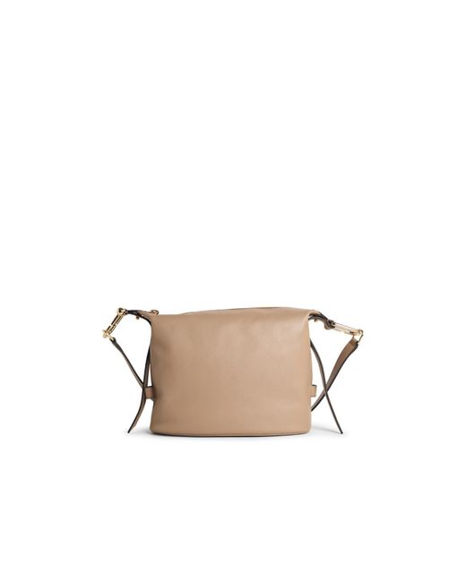 Furla 'nuvola M'' Greige 'lear Bag in het Natural