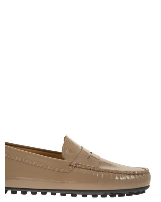 Tod's Brown City Gommino Moccasin