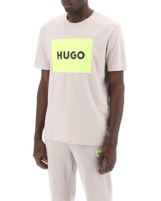 HUGO Natural Dulive T -Shirt mit Logobox