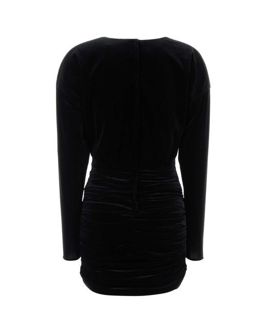 Dolce & Gabbana Black Velvet Mini Dress