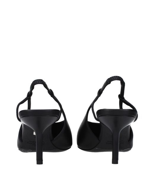 Max Mara Black Sandals Leather
