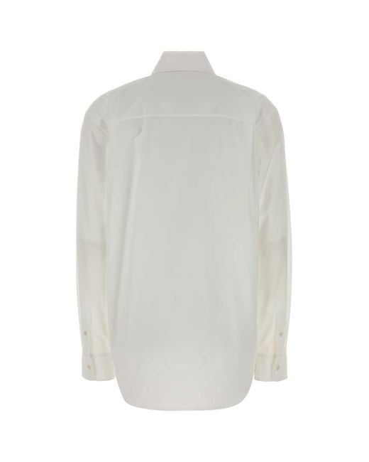 The Row White Regular Solid Shirt