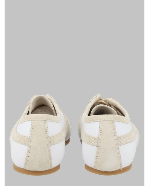 Dries Van Noten Natural Premium Leather Sneakers For for men