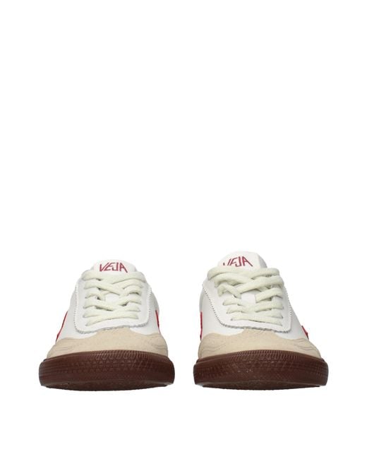 Veja Pink Sneakers Volley Leather/Bordeaux