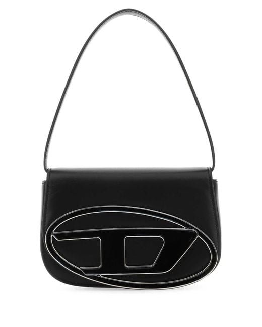 DIESEL Black Leather 1 Dr Shoulder Bag