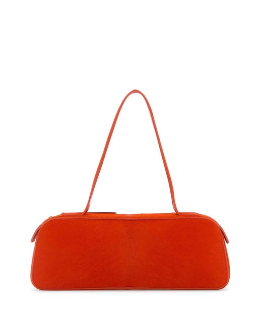 Khaite Red Calf Hair Simona Shoulder Bag