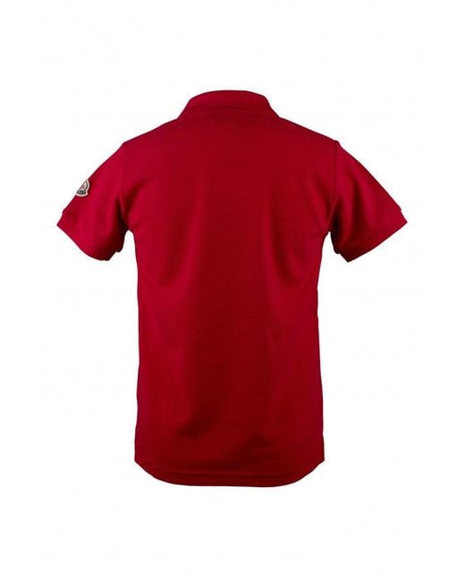 Moncler Red Polo Shirt