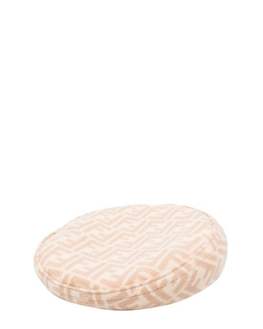 Fendi Natural Reversible Ff Beret