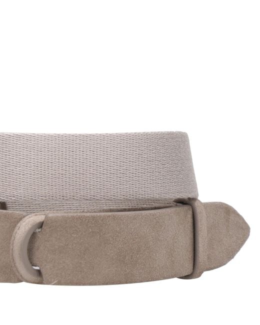 ORCIANI NOBUCKLE Gray Belts