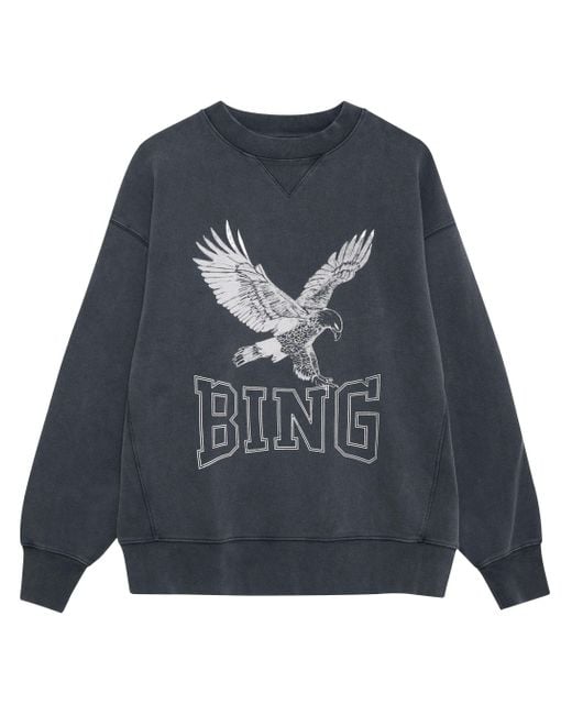 Anine Bing Blue Alto Sweatshirt Retro Eagle