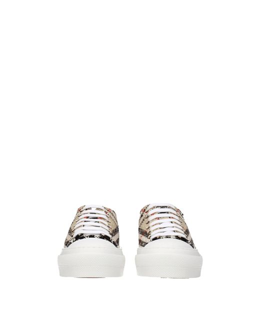Burberry Multicolor Check Wool Sneaker