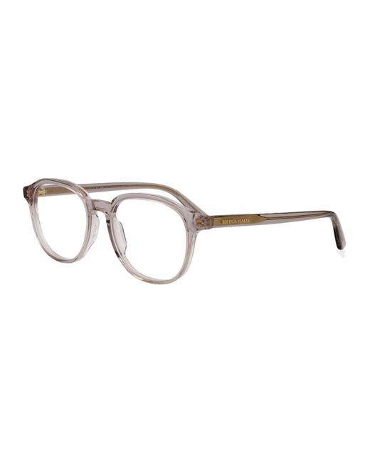 Bottega Veneta Gray Round Optical Bv1312 O 011 for men