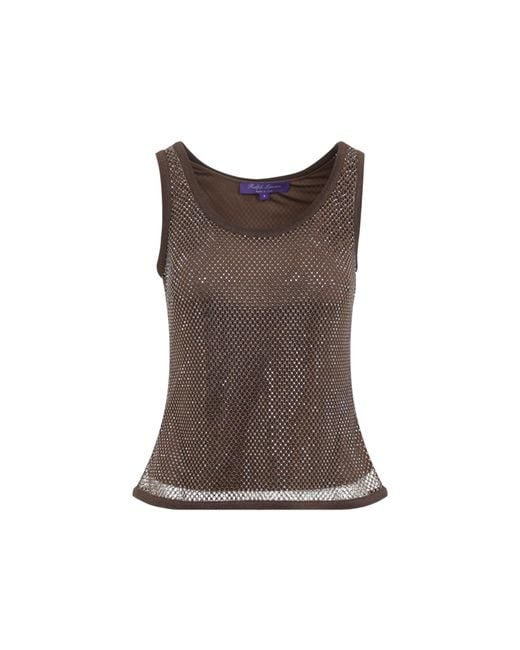 Ralph Lauren Brown Espresso Melony Tank Top