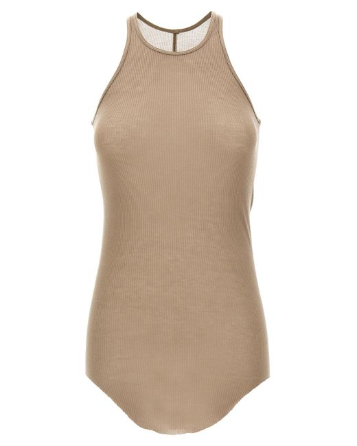 Rick Owens Natural 'Basic Rib' Tank Top