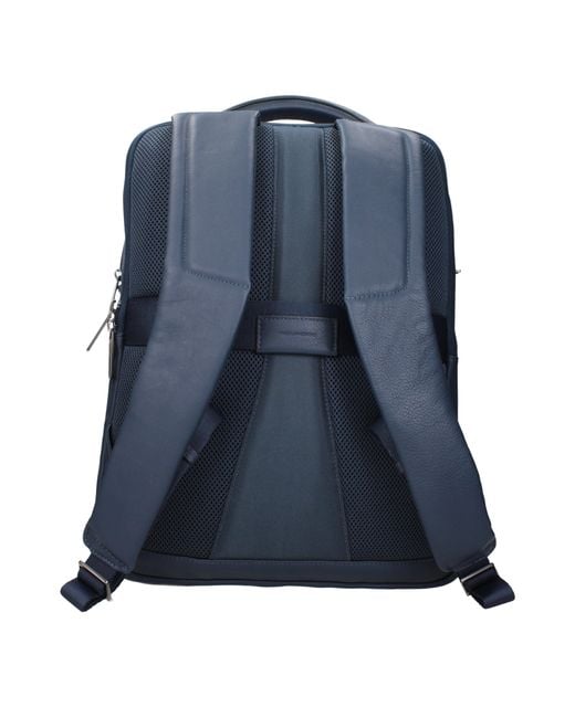 Piquadro Blue Backpacks And Pouches Leather