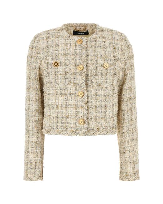 Versace Natural Tweed Blazer