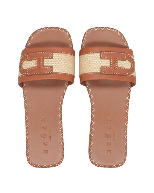 Hogan Brown Sandals