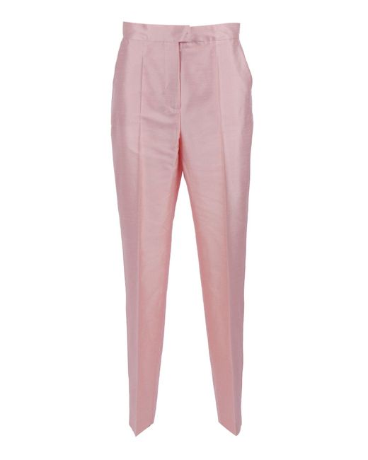 Max Mara Pink Pantalone Lungo Mseorata