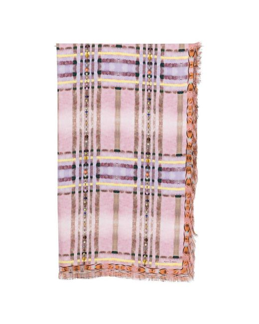 Pierre Louis Mascia Pink Scarfs Silk