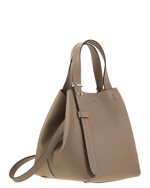 Max Mara Natural Archetipo7 XSV2 Archetipo extra kleiner Ledertasche