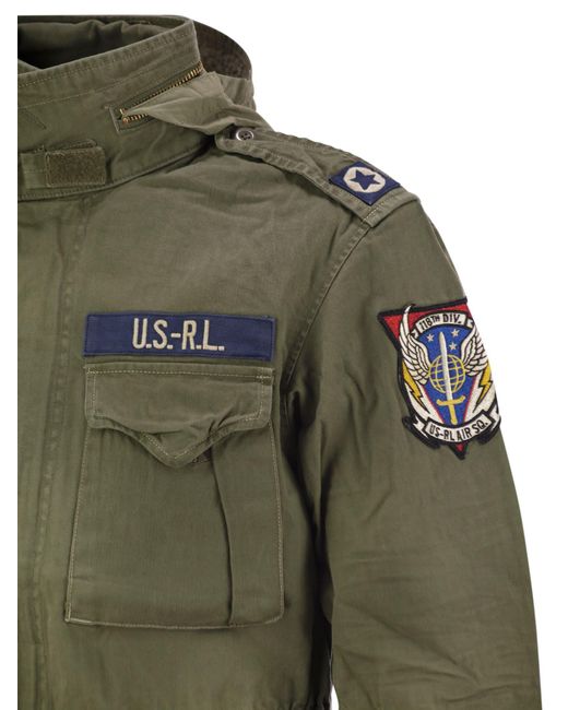 La icónica chaqueta militar con logotipo Polo Ralph Lauren de hombre de color Green