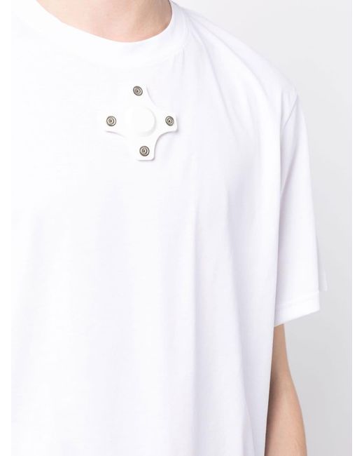 Craig Green White Eyelet-Detail Short-Sleeve T-Shirt for men