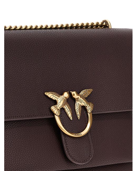 Pinko Brown 'Love One Soft' Large Crossbody Bag