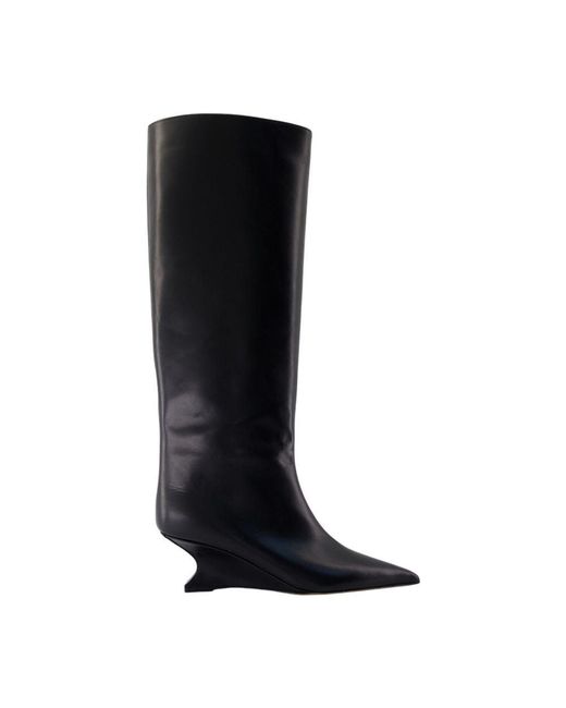 Paris Texas Nina 50 Stiefel Leder Schwarz in Black für Herren